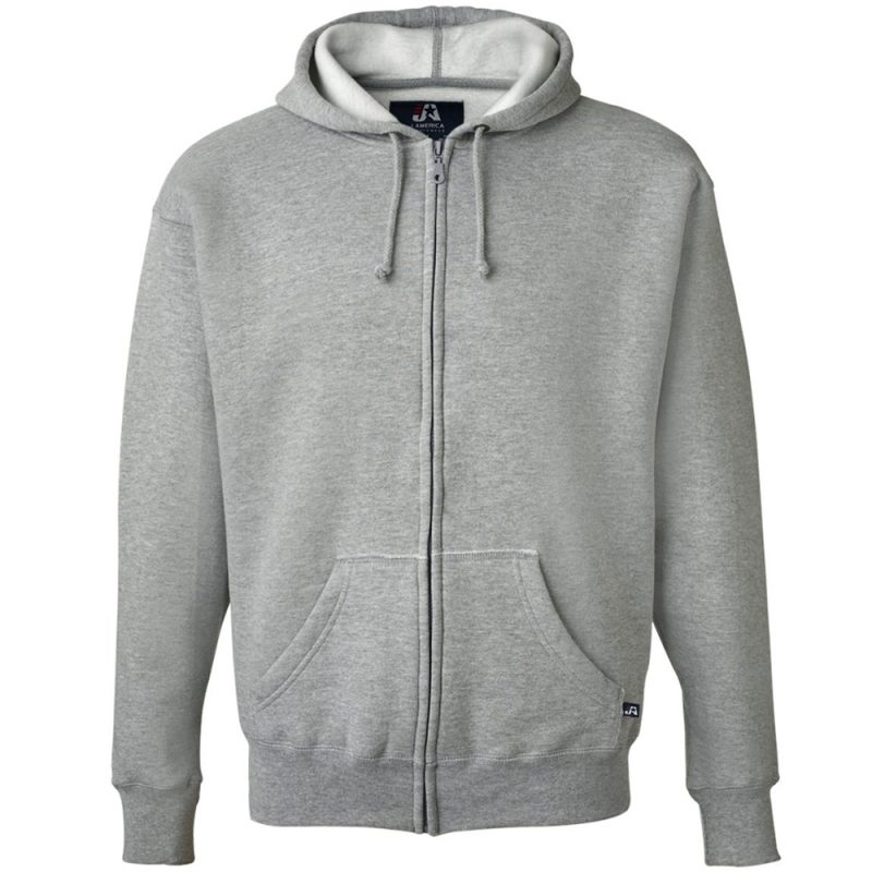 J. America - Premium Full-Zip Hooded Sweatshirt - 8821